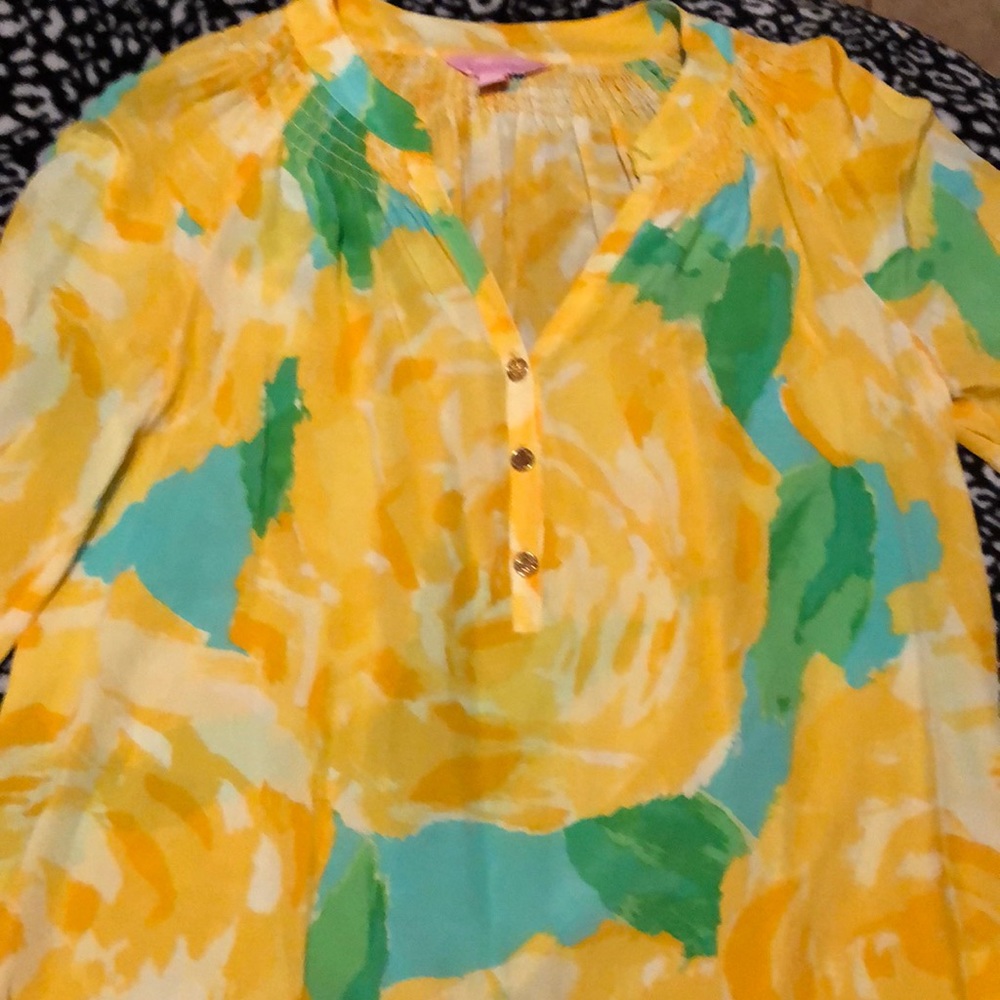 Lilly Pulitzer Elsa silk top